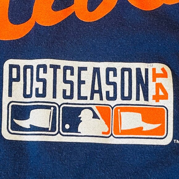 Majestic Always October MLB Postseason 14 Youth T-Shirt M 10/12 100% Cotton Navy - Picture 5 of 5